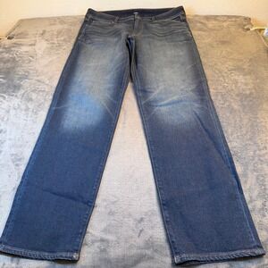 Express Relaxed Fit Dark Wash Jeans Blue Denim Pants Mens Size 36 x 36